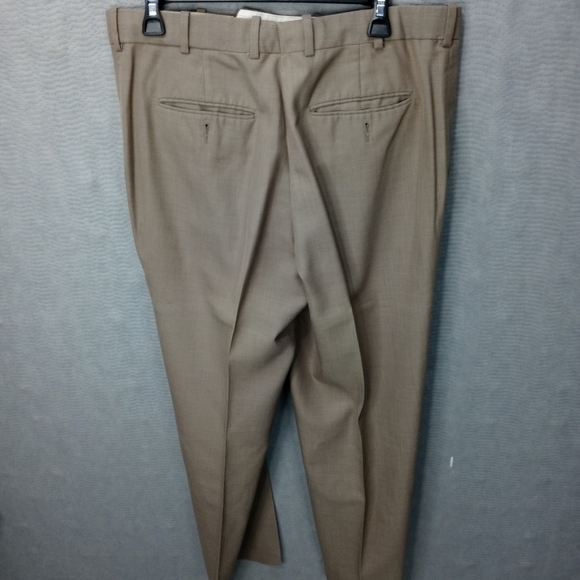 Perry Ellis men's 34"×32" tan polyester rayon wool - Picture 7 of 11